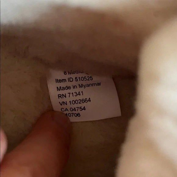 🤍 L.L. Bean Wicked Good Boot Moc Slippers Size 8 Bramble Berry Suede Shearling - Picture 10 of 11